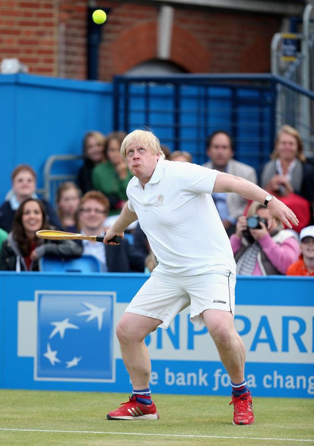 Illustration for article titled Here's The UK's Next Prime Minister Boris Johnson Doing Sports